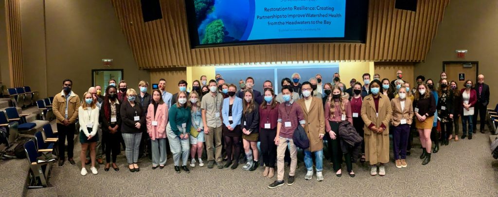 Photo of students, faculty, and invited speakers presenting at the river symposium this year